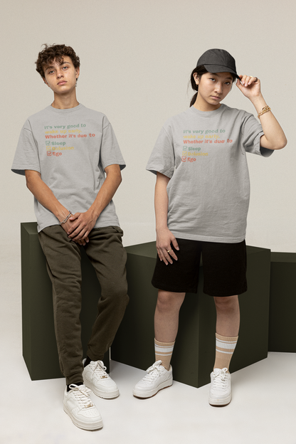 Unisex Oversized 240 GSM Cotton T-Shirt – “Wake Up Early” Funny Quote Graphic Tee | Heavyweight Streetwear for Men & Women