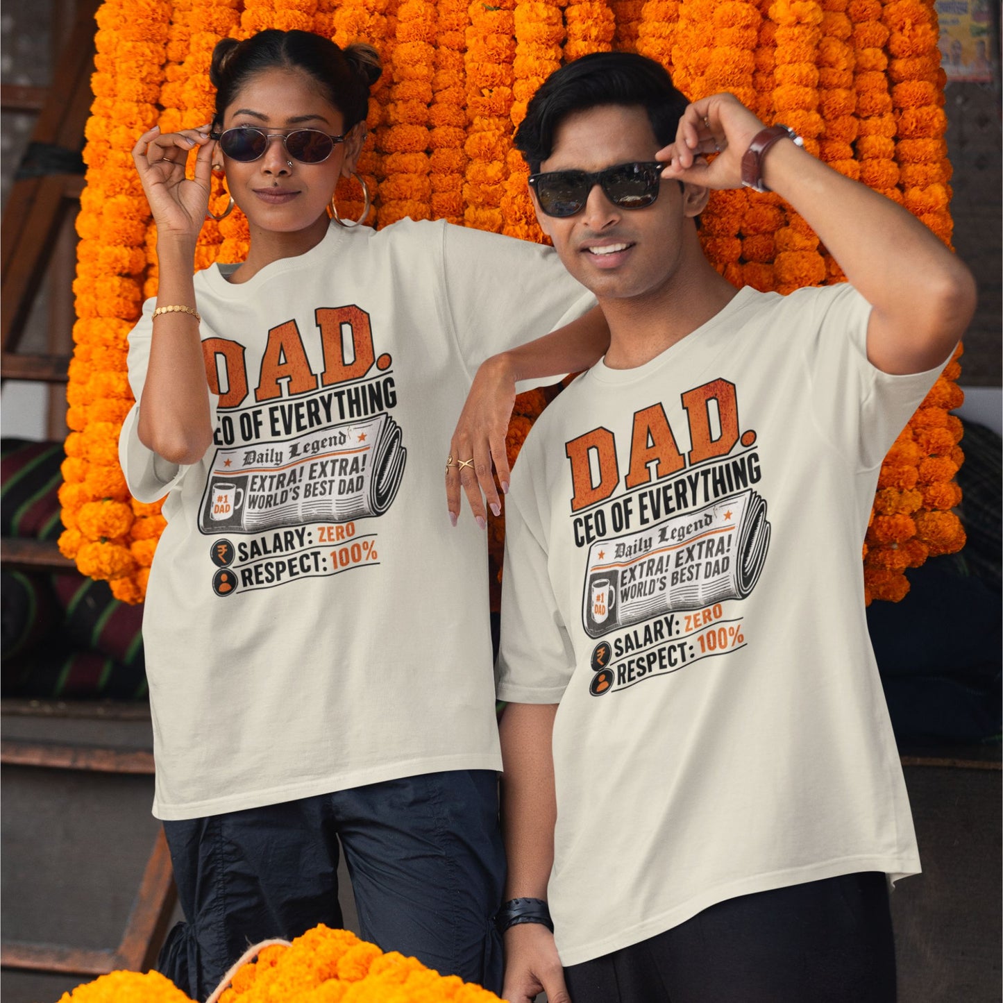 Off White DAD CEO OF Everything oversized t-shirt design