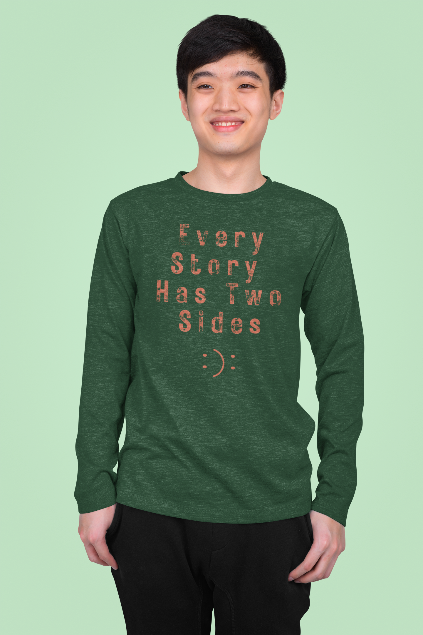 Olive Green Swanky unisex full sleeve cotton t shirt 180 GSM premium made in India