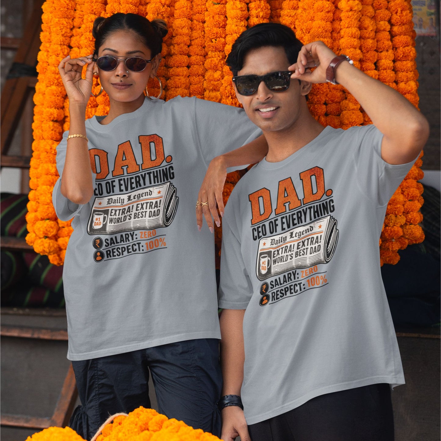 Silver Frost DAD CEO OF Everything oversized t-shirt design