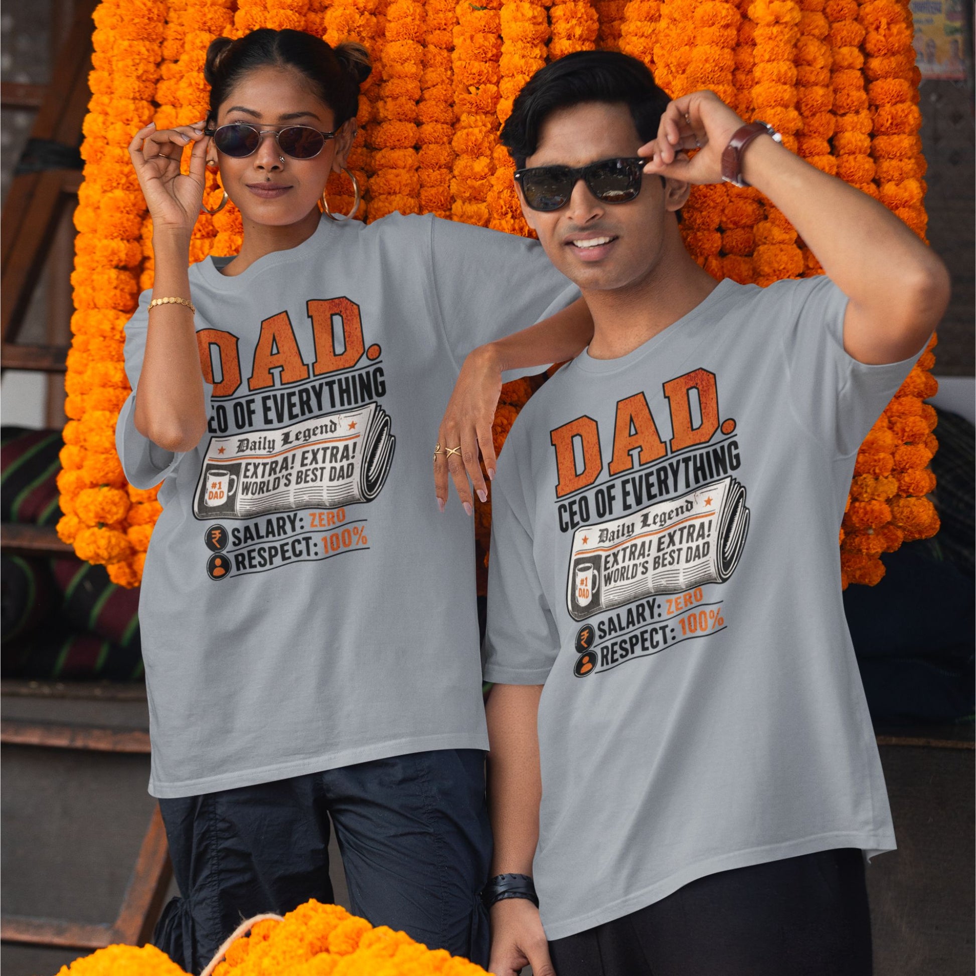 Silver Frost DAD CEO OF Everything oversized t-shirt design